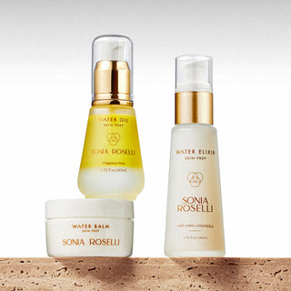 ageless beauty kit on stone surface