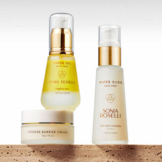 ageless beauty kit on stone surface