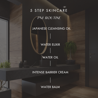 PM skincare routine for mature skin