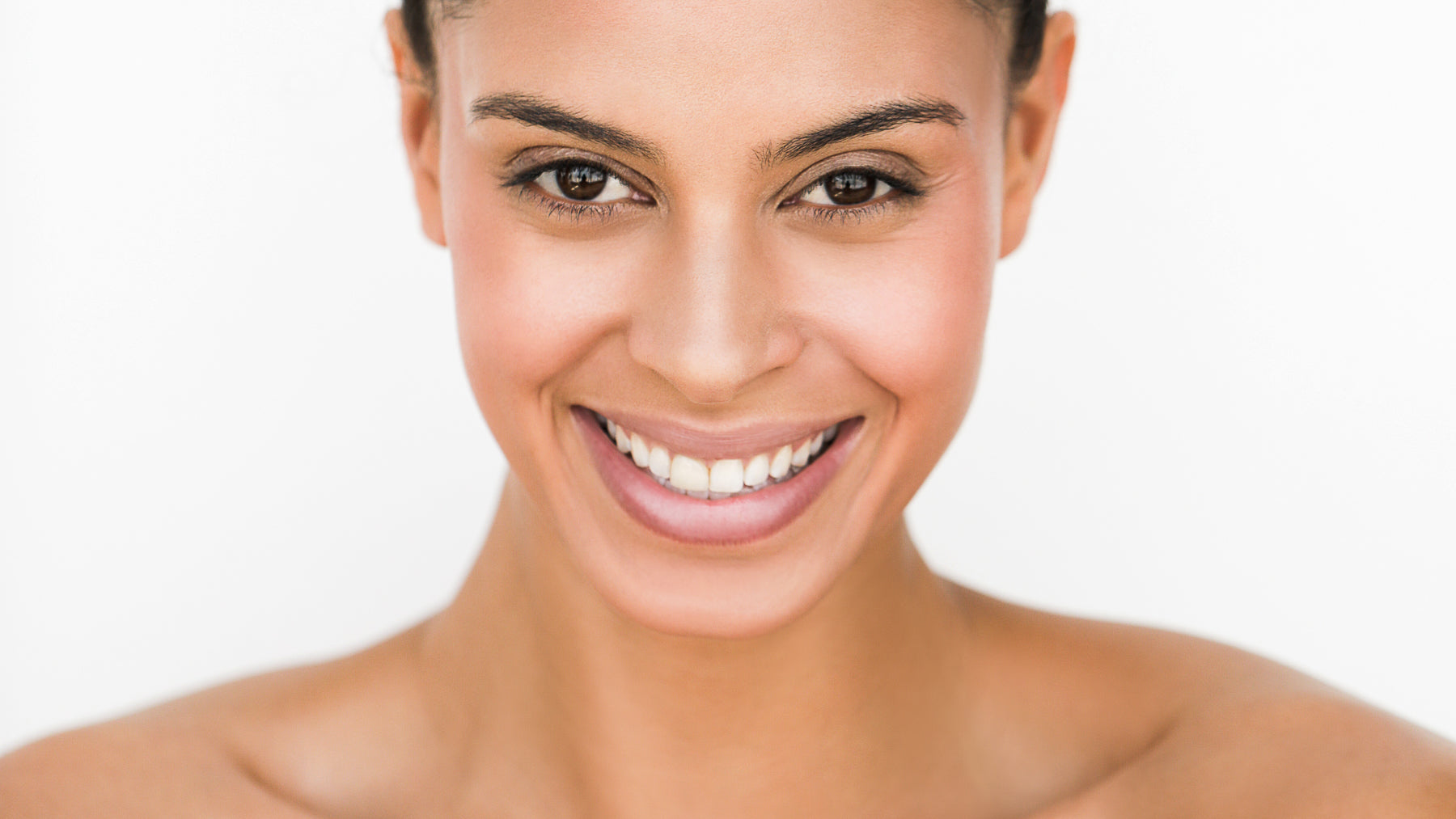 Smiling women with glowing skin