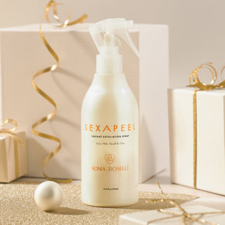 sexapeel with white holiday gifts