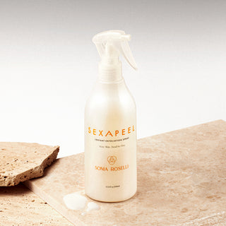 Sexapeel Exfoliation Spray on stone surface