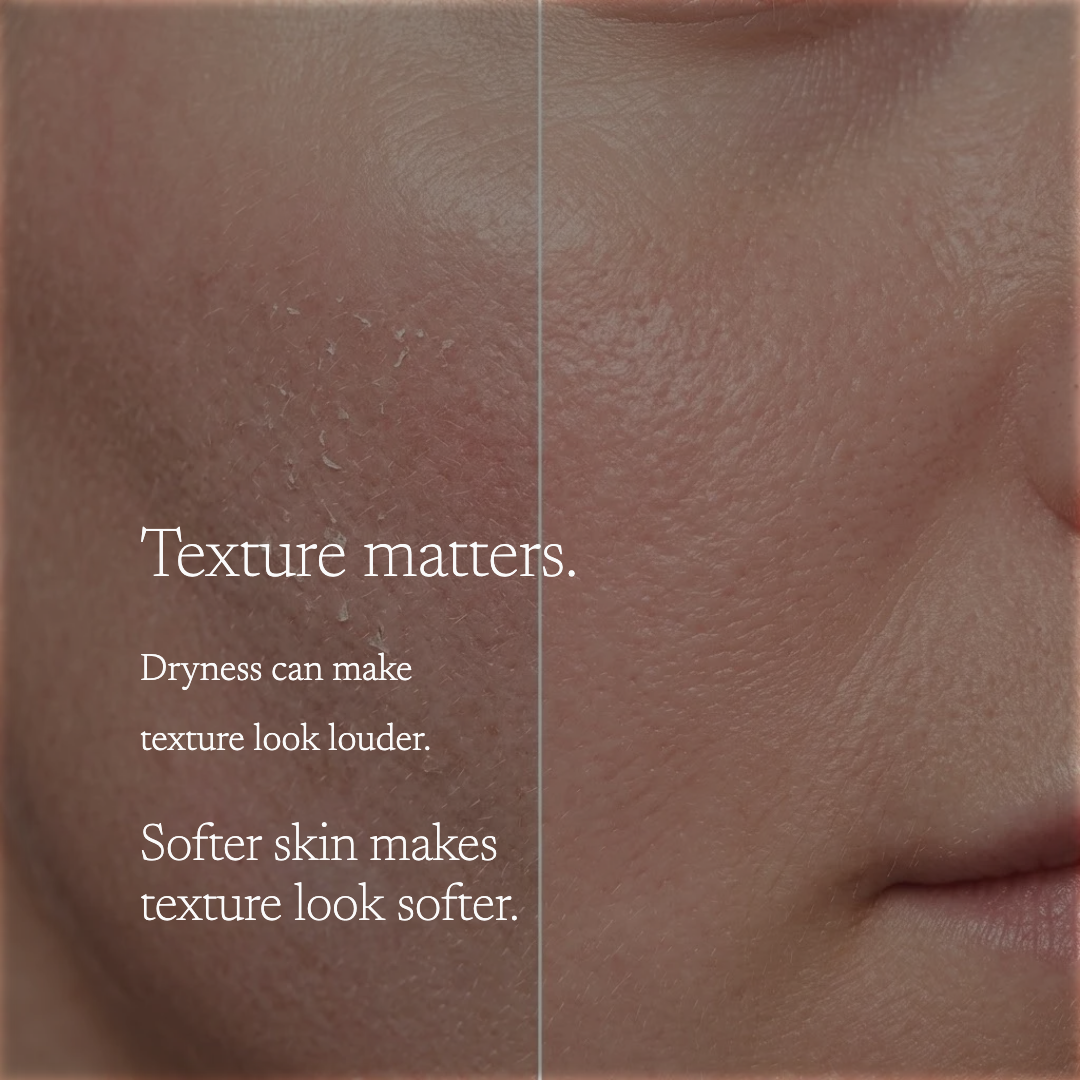 TEXTURE skin before and after