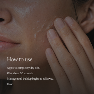 how to use instructions with gommage on face and cheek