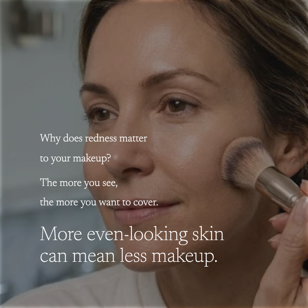 redness matter for makeup image woman applying makeup