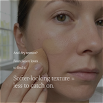 woman applying foundation to her skin with sponge