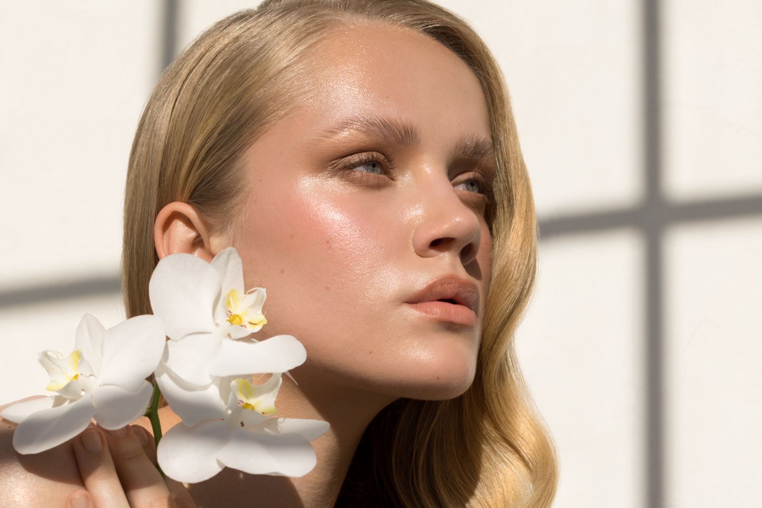 Woman with glowing skin