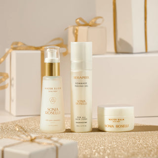 Smooth Skincare Starter Kit on White Holiday Background