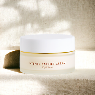 best japanese moisturizer intense barrier cream on linen background