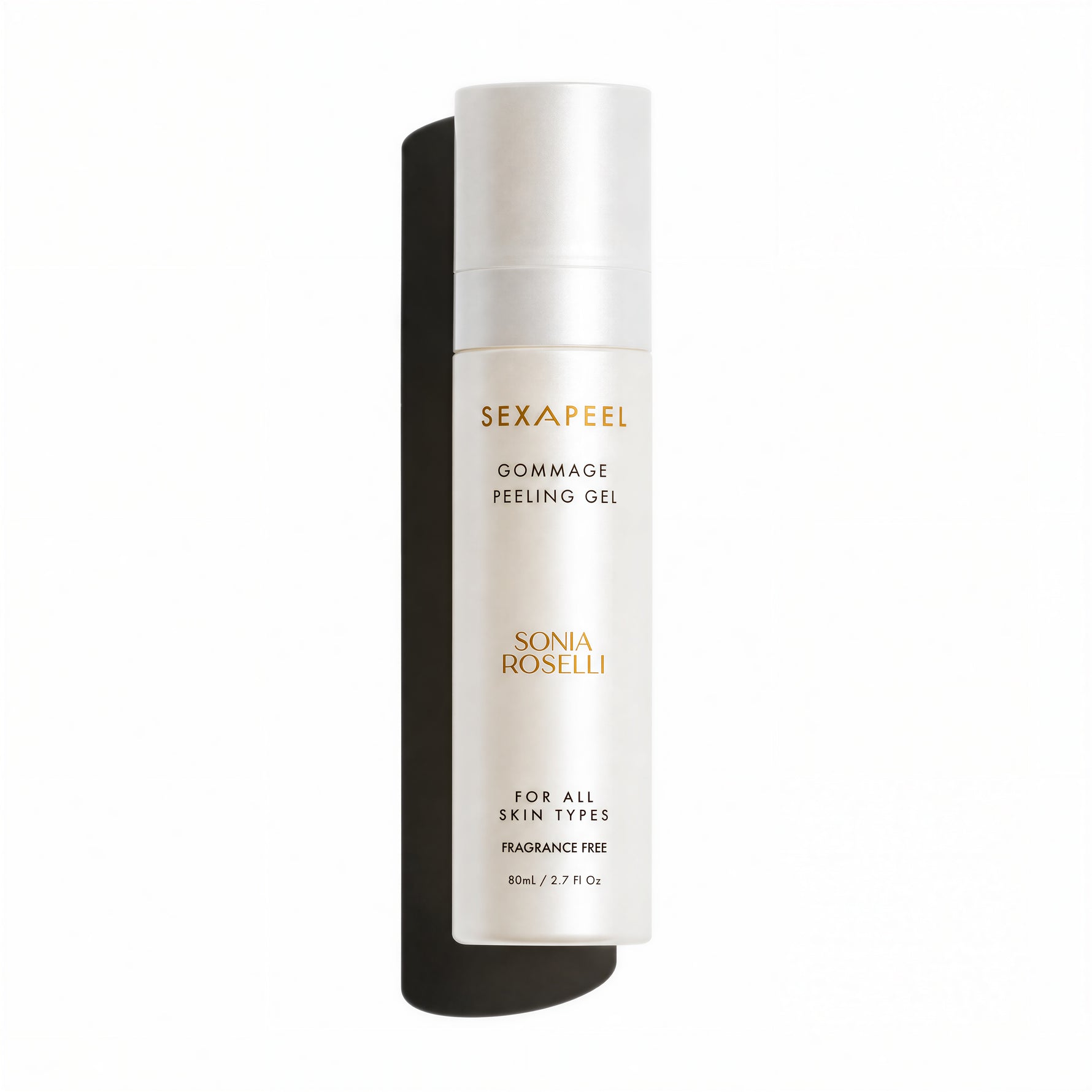 Sexapeel™ Gommage Peeling Gel — Gentle Face Exfoliator for Sensitive, Reactive, and Makeup-Prep Skin on white background