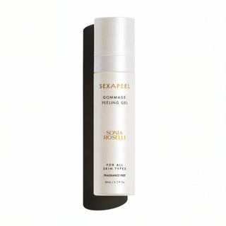 Sexapeel™ Gommage Peeling Gel — Gentle Face Exfoliator for Sensitive, Reactive, and Makeup-Prep Skin on white background