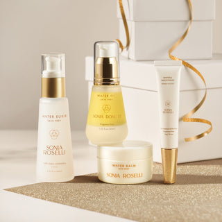 Ageless Beauty Kit on White Holiday Background