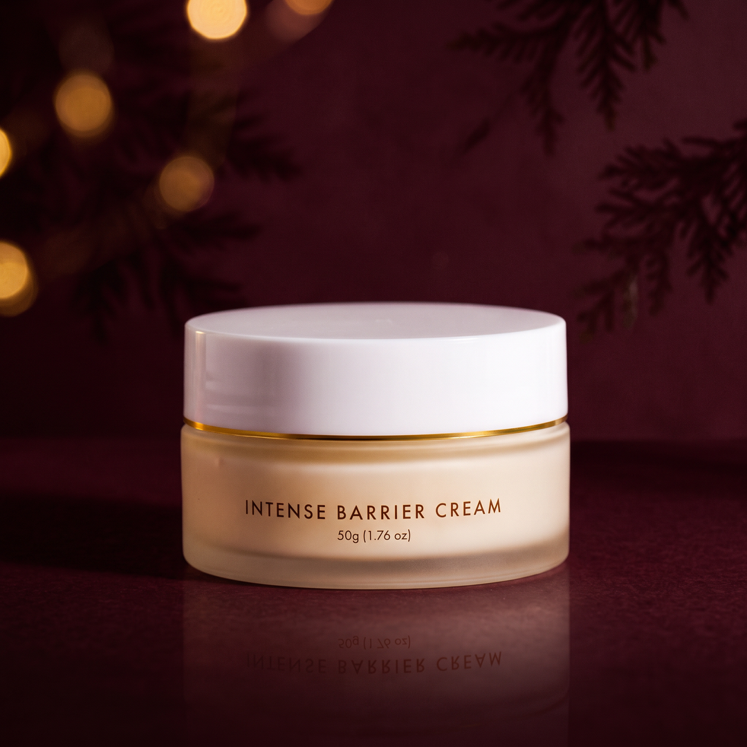 intense barrier cream holiday 2026 background
