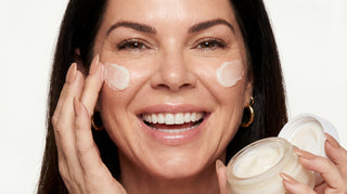  Sonia Roselli Beauty woman applying Intense Barrier Cream — professional skincare formulated with ceramides and niacinamide for sensitive and barrier-damaged skin