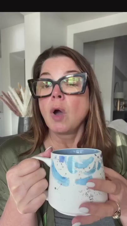Thumbnail of Sonia holding a cup, sharing Water Balm mask in AM skincare with Skin Prep Brush