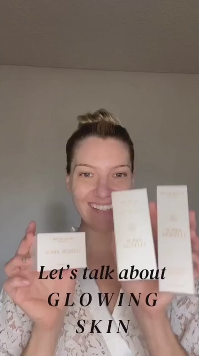 Thumbnail of a woman using Ageless Beauty Kit for radiant, glowing skin