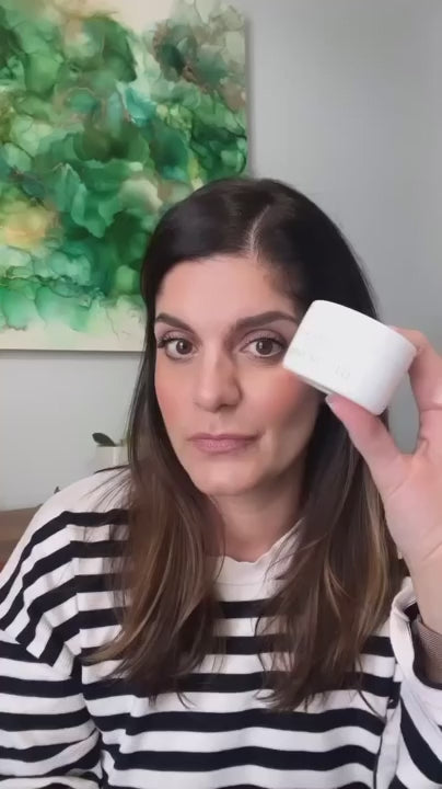 Cover image of woman sharing amazing review of Sonia Roselli Water Balm