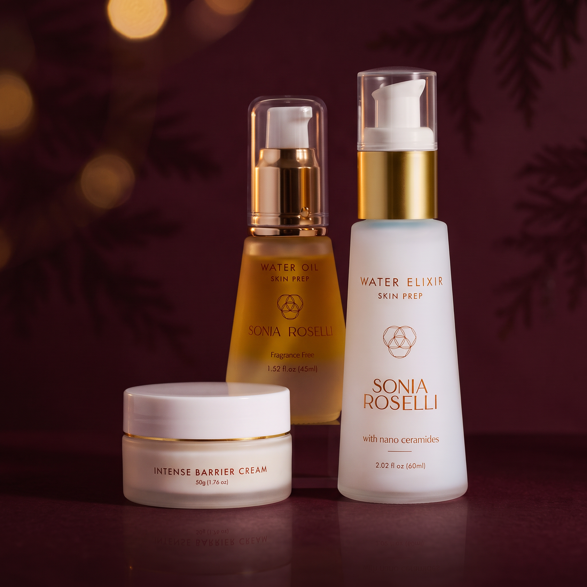 sensitive skin skincare kit holiday 2026 background