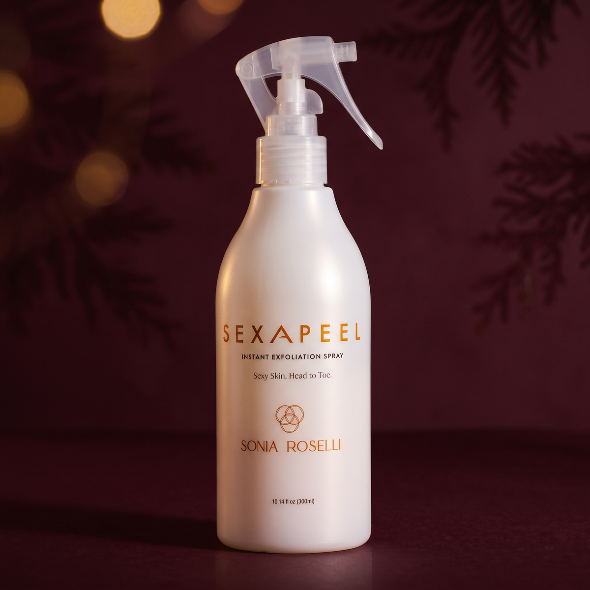 sexapeel spray holiday background 2026