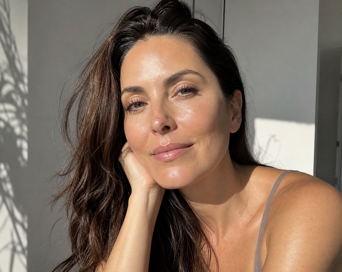 woman with glowing skin