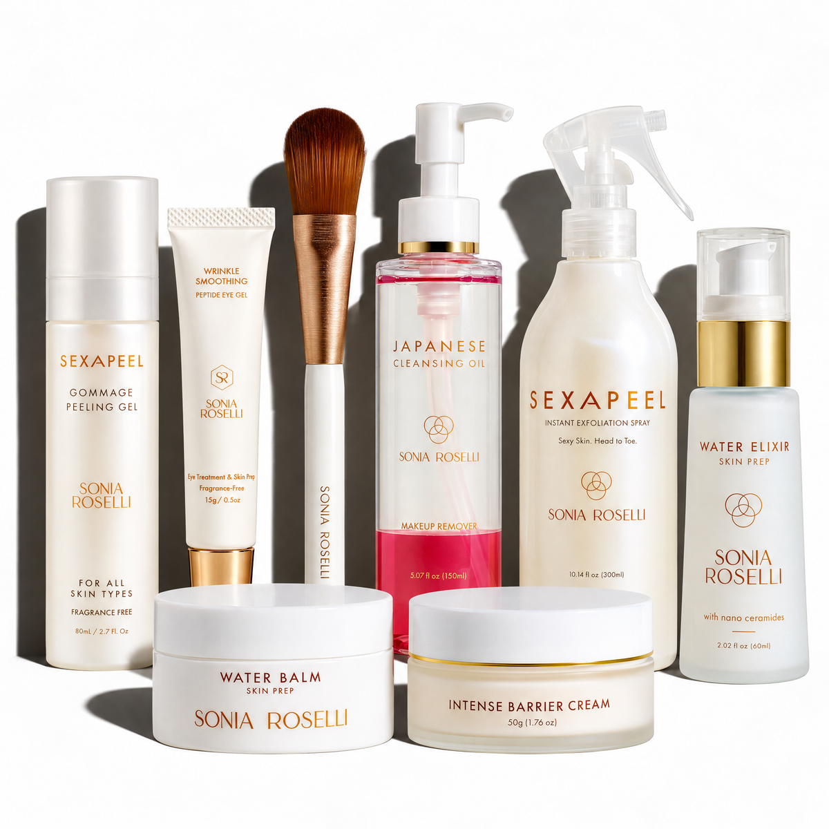 complete skincare kit all the sonia roselli products