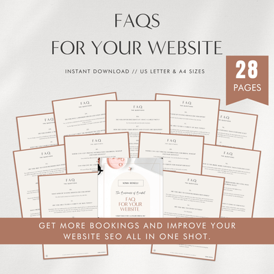 Faq for your website, get more bookings and improve your website SEO