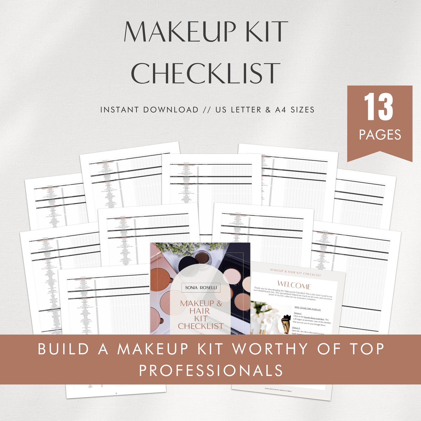 Makeup Kit Checklist, build a makeup kit worth of top professionals 