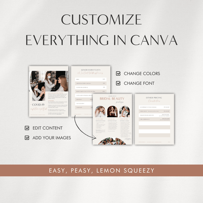 Customize everything in canva